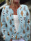 Delyth | Cardigan with Cat Print