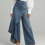 Holly - Wrap Denim Trousers