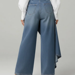 Holly - Wrap Denim Trousers