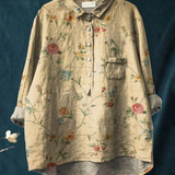 Paula | Women's Vintage Floral Print Casual Blouse