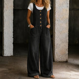 Emily - Vintage Washed Cotton Dungarees