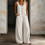 Victoria - Vintage-Wash Denim Dungarees