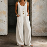 Victoria - Vintage-Wash Denim Dungarees