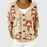 Hollie | Festive Kitten Cardigan