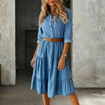 Louisa - Smart Casual Denim Dress