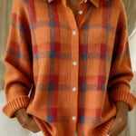 Megan | Checked Knit Cardigan