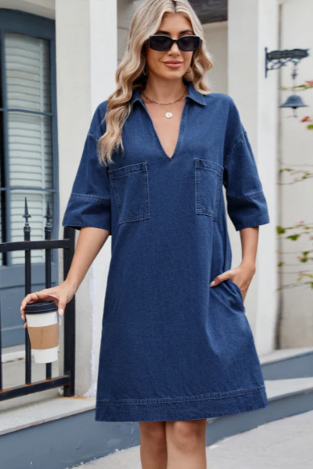 Rosie - Casual Denim Dress