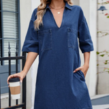 Rosie - Casual Denim Dress