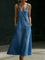 Niamh - Long Button-Down Denim Dress