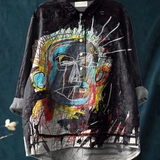 Luise | Relaxed Fit Blouse Featuring Abstract Vintage Artwork