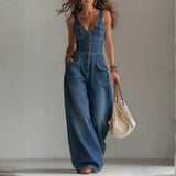 Megan - Casual Denim Dungarees