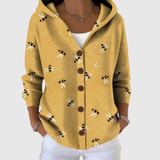 Morag | Bee Print Cardigan