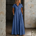 Ruby - Long Denim Dress