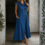 Saskia - Plus-Size Denim Dress