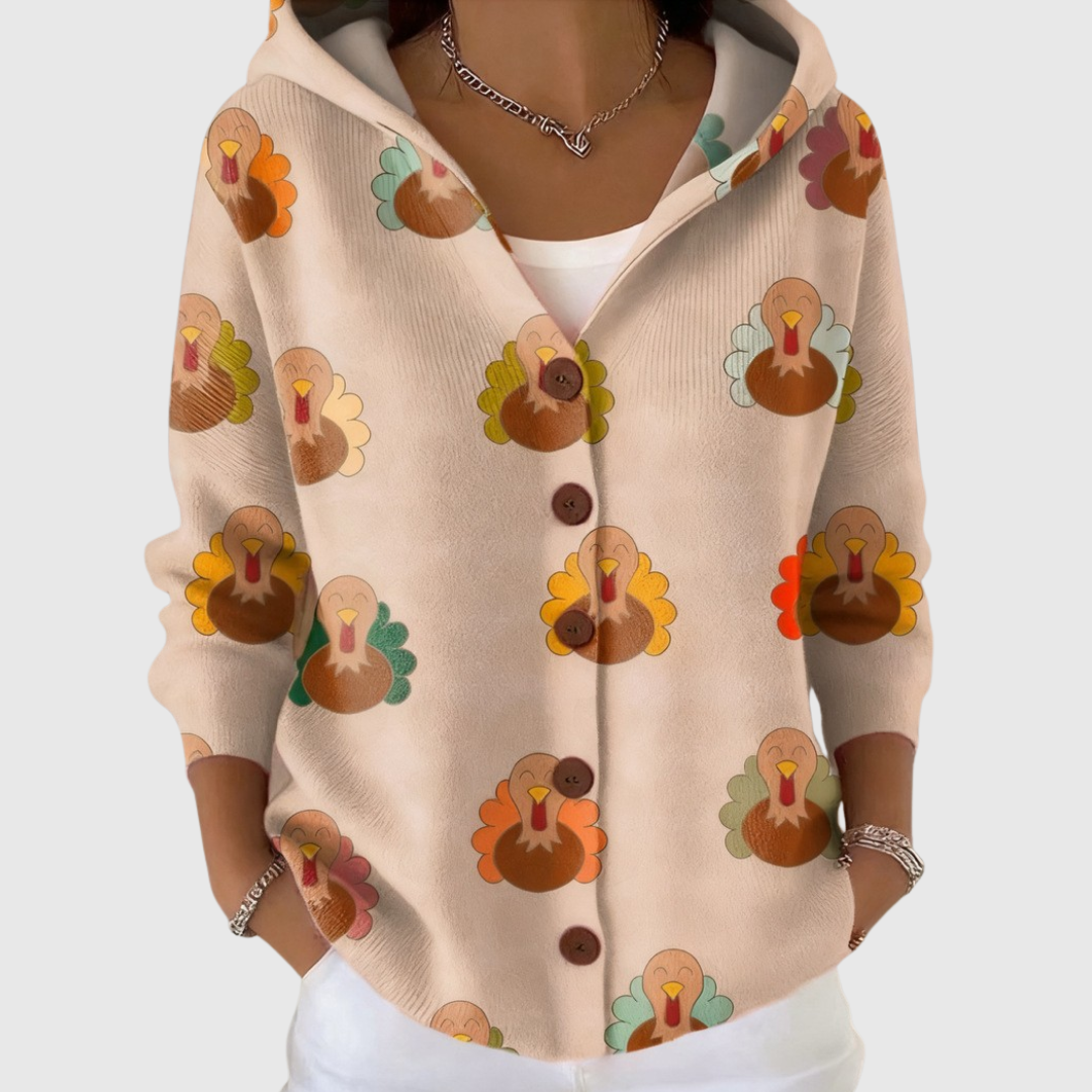 Katriona | Harvest Print Cardigan