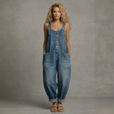 Harriet - Stylish Denim Jumpsuit with Pockets