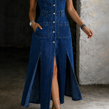 Adeline - Open-Front Vest Dress