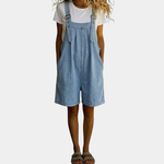 Charlotte - Short Denim Jumpsuit with Soft Cotton Feel
