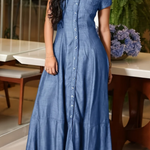 Ruby - Long Denim Dress