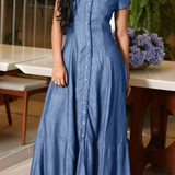 Ruby - Long Denim Dress