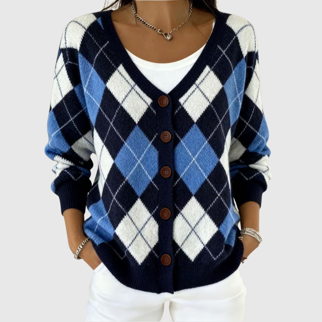Jocasta | Argyle Cardigan