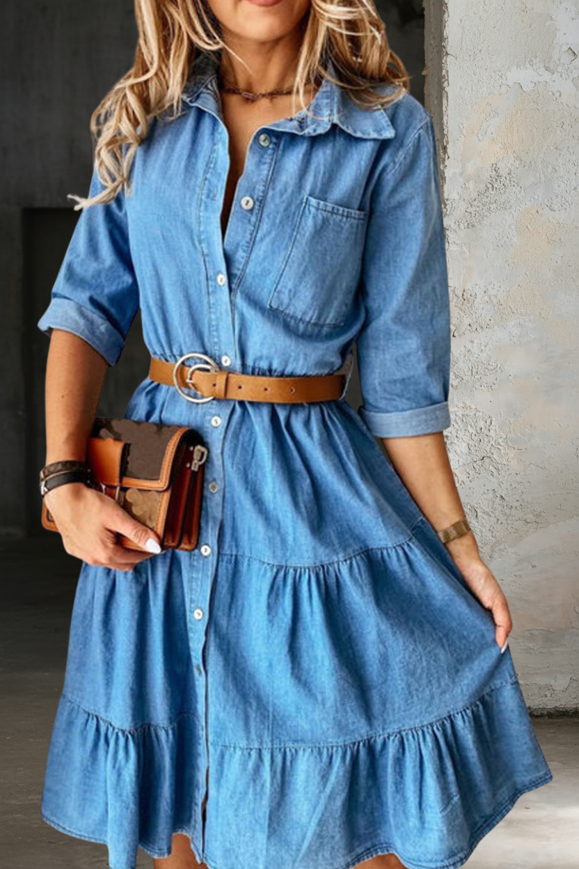 Louisa - Smart Casual Denim Dress