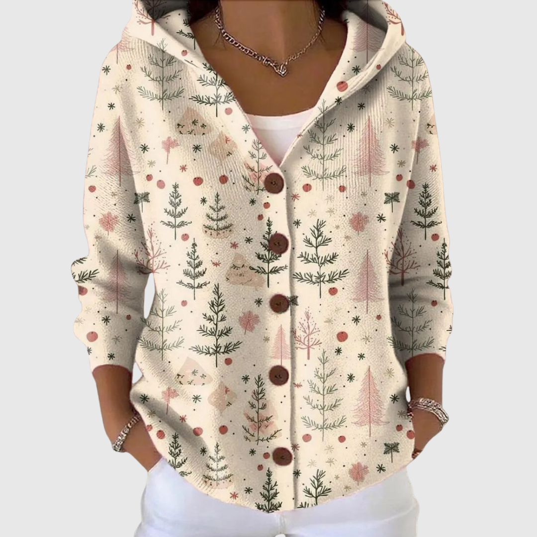Greer | Christmas Tree Cardigan