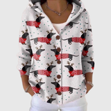 Juliet | Festive Dachshund Cardigan