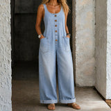 Florence - Vintage Washed Cotton Dungarees
