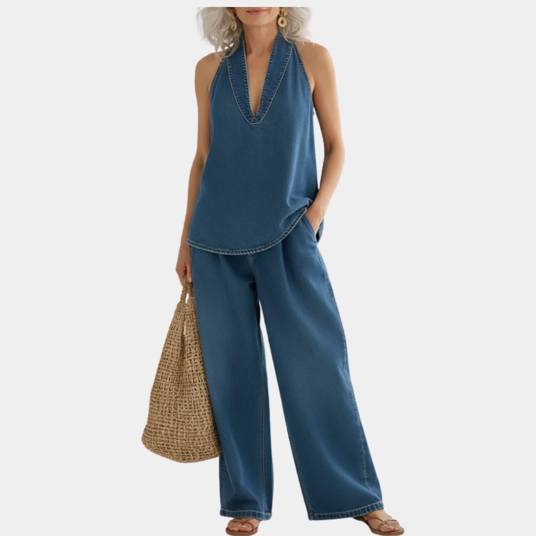 Sienna - Two-Piece Denim Set