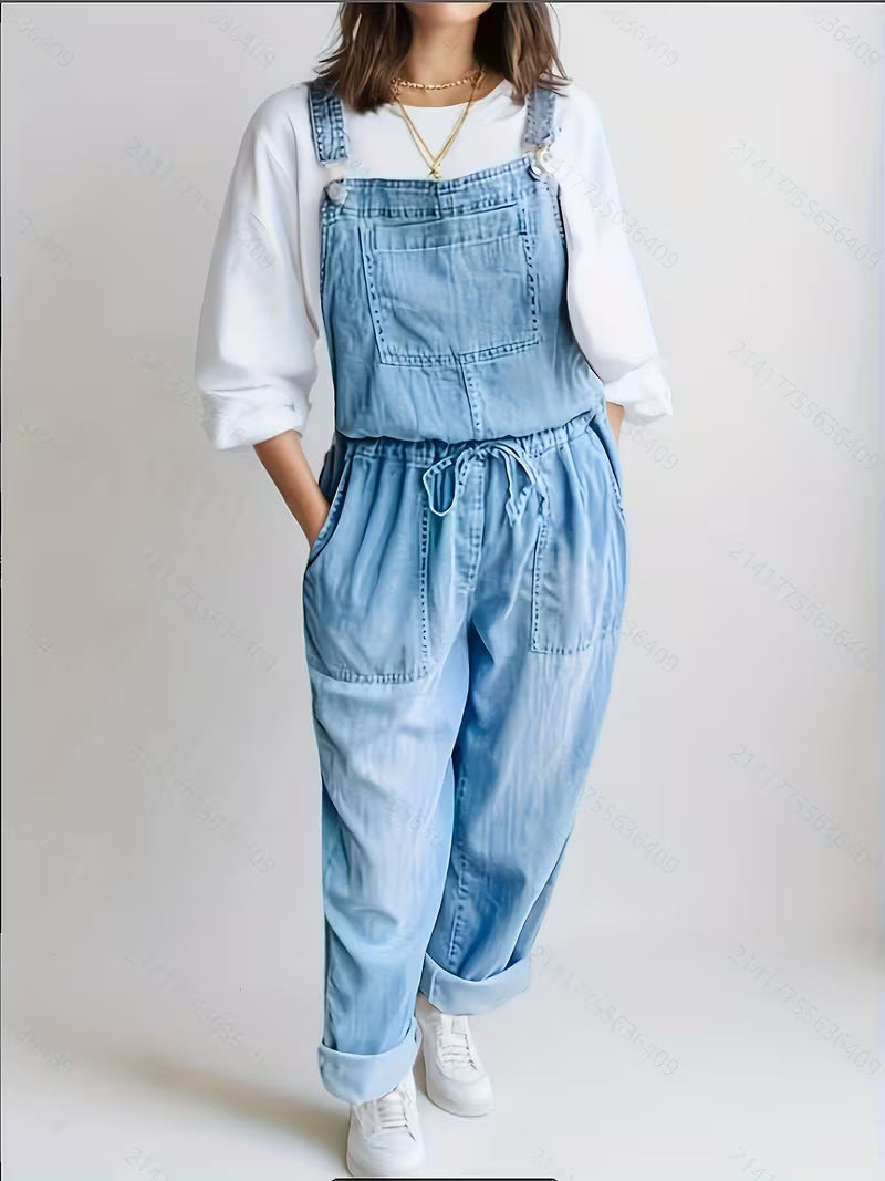 Hannah - Casual Denim Jumpsuit