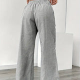 Alina™ | Elegant Striped Trousers with Pockets
