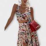 Heather - Stylish Two-Piece Skirt Set