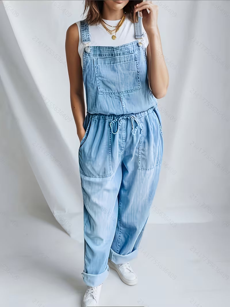 Hannah - Casual Denim Jumpsuit