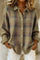 Taylor | Cosy Checked Knit Cardigan