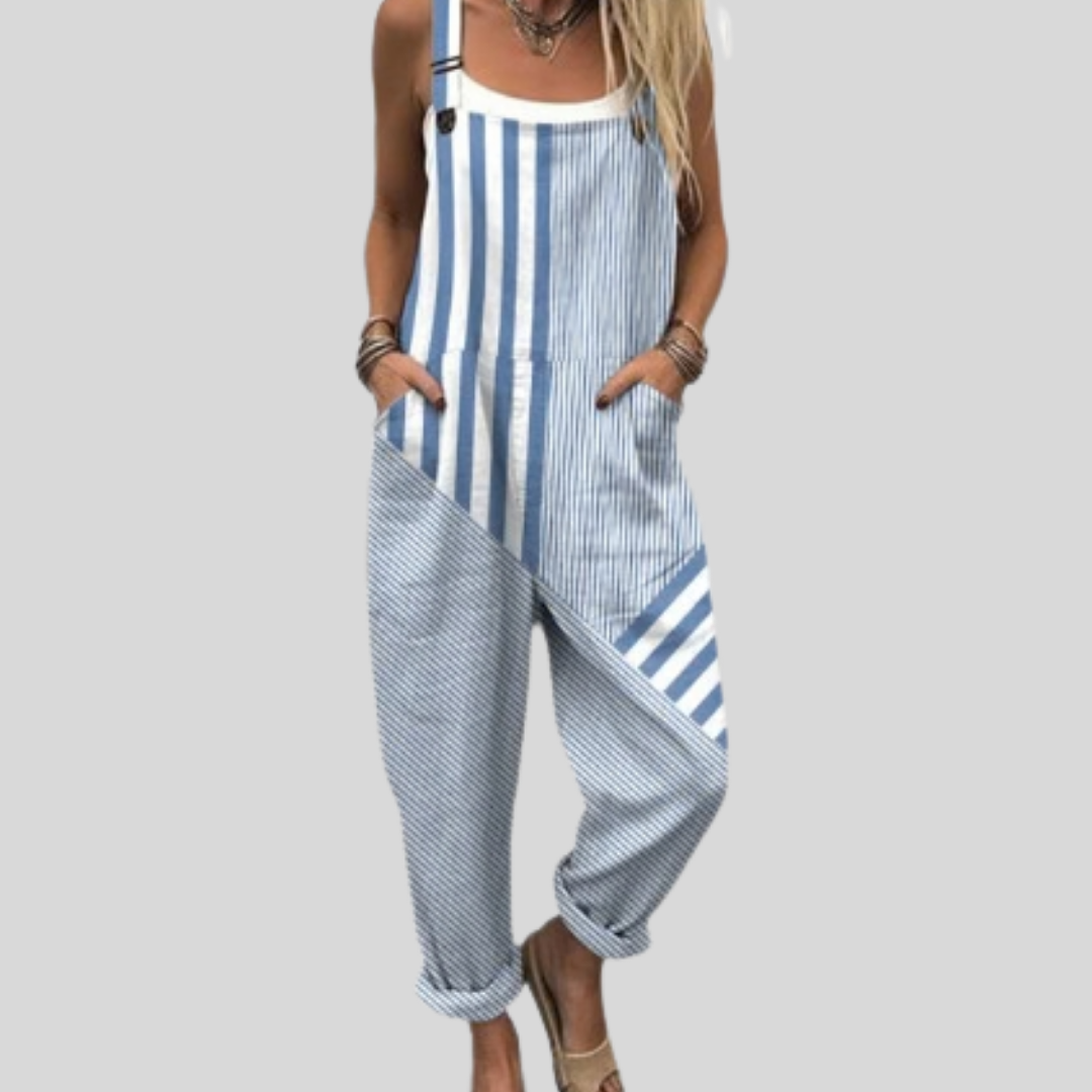 Comfortable printed overalls