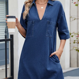 Rosie - Casual Denim Dress
