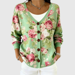 Zennor | Rose Print Cardigan