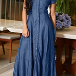 Ruby - Long Denim Dress