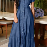 Ruby - Long Denim Dress