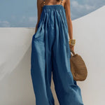 Molly - Wide-Leg Denim Jumpsuit