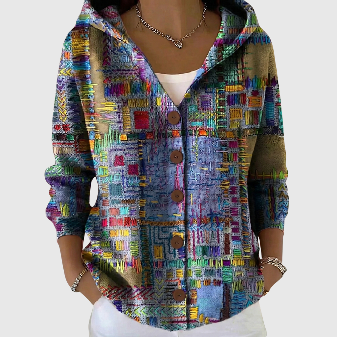 Kerensa | Mosaic Print Cardigan