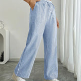 Alina™ | Elegant Striped Trousers with Pockets