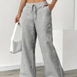 Alina™ | Elegant Striped Trousers with Pockets