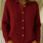 Katrina | Textured Knitted Button Cardigan