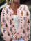 Delyth | Cardigan with Cat Print