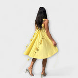 Jordan - Stylish Strapless Mini Dress with Floral Print