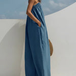 Molly - Wide-Leg Denim Jumpsuit