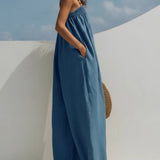 Molly - Wide-Leg Denim Jumpsuit