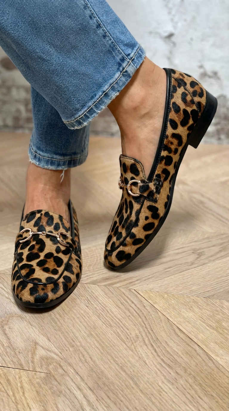 Lacey | Leopard Print Loafers